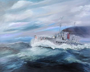 Le SMS Seydlitz entre à Jutland 14:15 31 mai 1916, 2018
